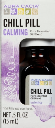 Aura Cacia® Chill Pill Relaxing Essential Oil Blend Perspective: front
