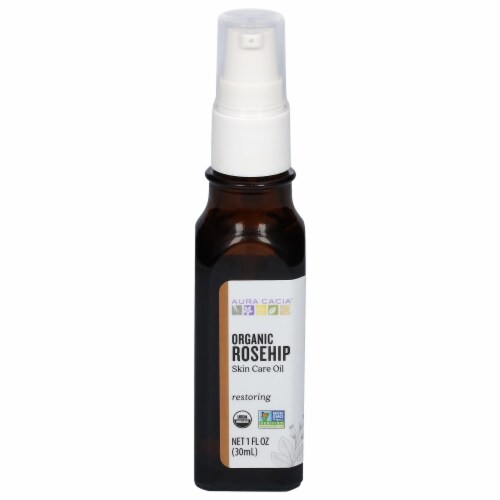 Aura Cacia Organic Rosehip Oil Perspective: front