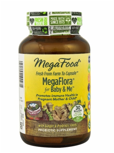 MegaFood  MegaFlora® for Baby & Me™ Perspective: front