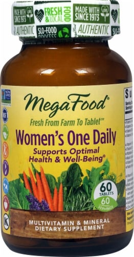 MegaFood Women's One Daily Tablets Perspective: front