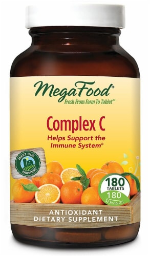 MegaFood Complex C Tablets Perspective: front