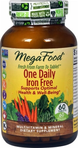 MegaFood  One Daily™ Iron Free Perspective: front