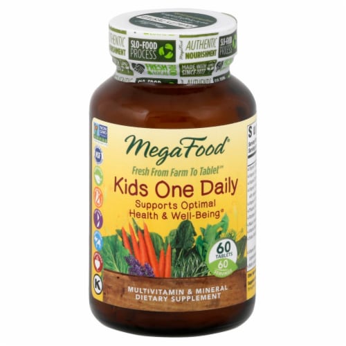 MegaFood Kids One Daily Multivitamin Tablets Perspective: front