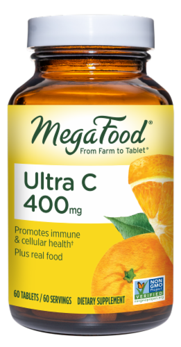 MegaFood® Ultra C Vitamin Tablets 400mg Perspective: front