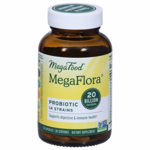 MegaFood® MegaFlora® Probiotic Dietary Supplement Perspective: front