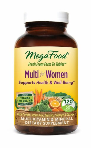 MegaFood Multi for Women Tablets Perspective: front