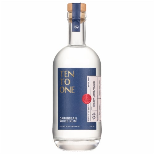 Ten To One White Rum Perspective: front