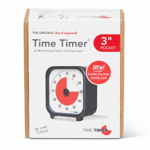 Time Timer® 60 Minute Visual Timer + Dry Erase Card Perspective: front