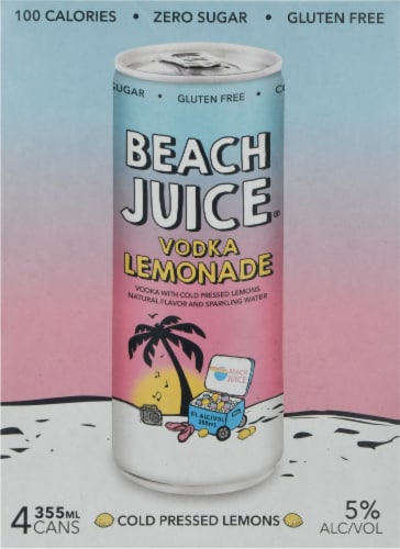 Beach Juice® Vodka Lemonade Perspective: front