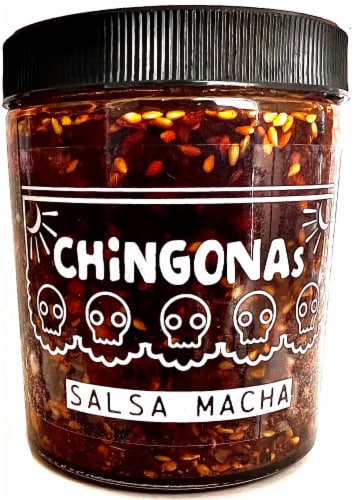 Chingonas Salsa Macha Perspective: front
