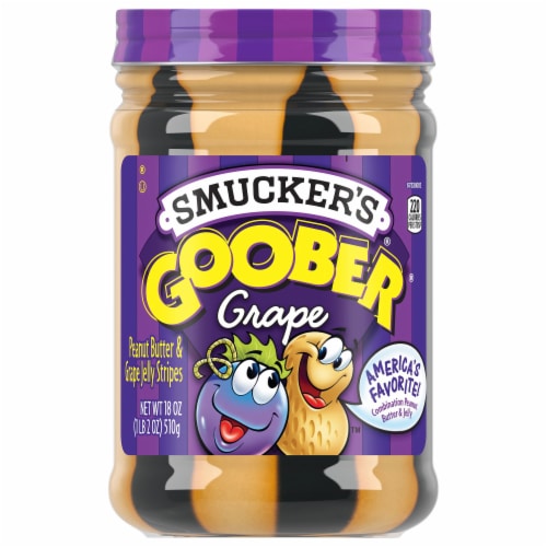 Smucker's® Goober® Peanut Butter & Grape Jelly Stripes Perspective: front