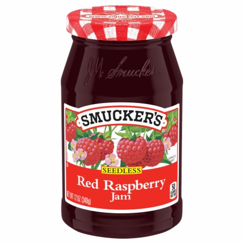 Smucker's® Seedless Red Raspberry Jam Spread Perspective: front
