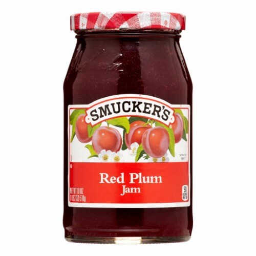 SMUCKER 18 OUNCE RED PLUM JAM Perspective: front