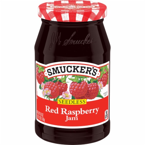 Smucker's® Seedless Red Raspberry Jam Perspective: front