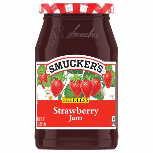 Smucker's Seedless Strawberry Jam Perspective: front