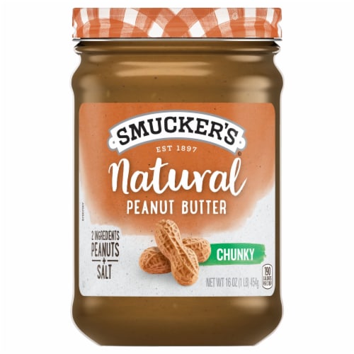 Smucker's Natural Chunky Peanut Butter Perspective: front