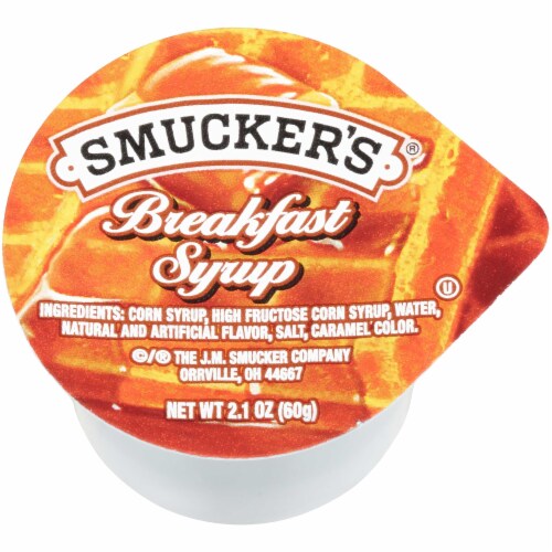 Smuckers Breakfast Syrup, 2.1 Ounce -- 100 per case. Perspective: front