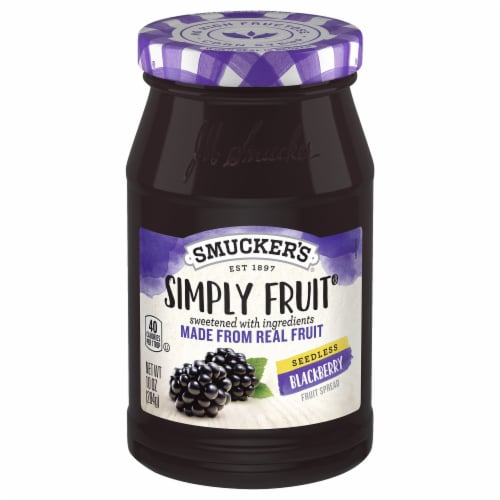 Smucker® Simply Fruit® Seedless Blackberry - Each Perspective: front