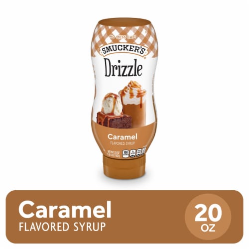 Smucker’s Drizzle Caramel Flavored Syrup Perspective: front