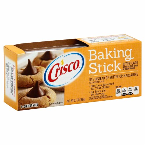 Crisco® Butter Flavor Baking Stick Perspective: front