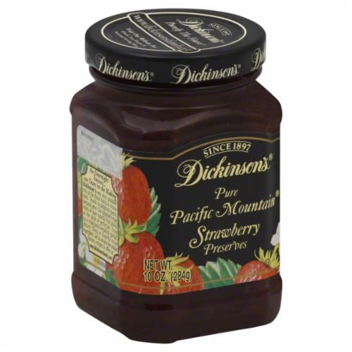 Dickinson's Pure Pacific Mountain Strawberry Preserves Perspective: front