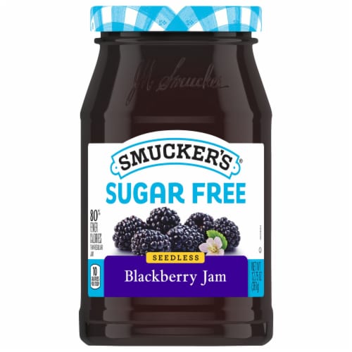 Smucker's Sugar Free Seedless Blackberry Jam Spread Perspective: front