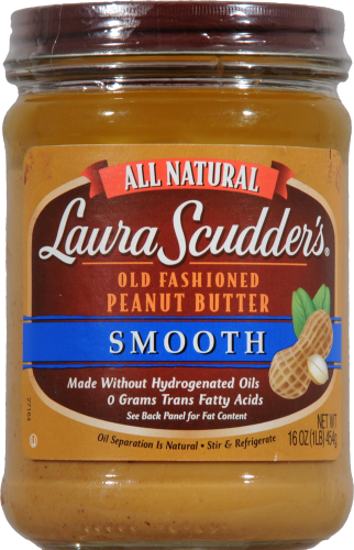 Laura Scudder S All Natural Smooth Old Fashion Peanut Butter 16 Oz Fry S Food Stores