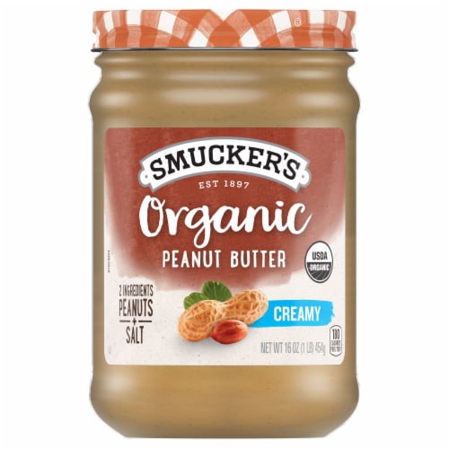 Smucker's® Organic Creamy Peanut Butter Perspective: front