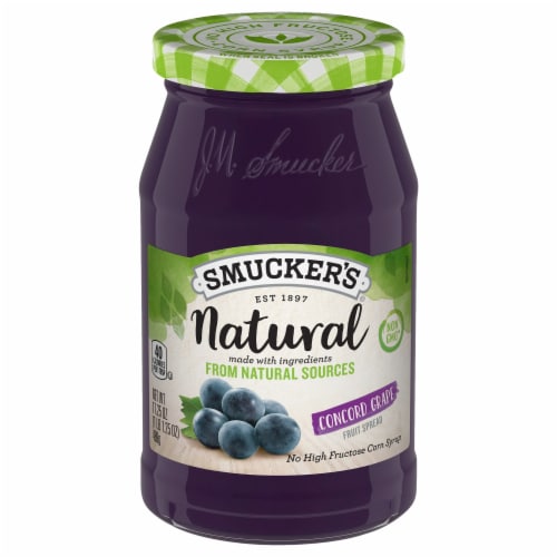 Smucker's® Natural Concord Grape Fruit Spread Perspective: front