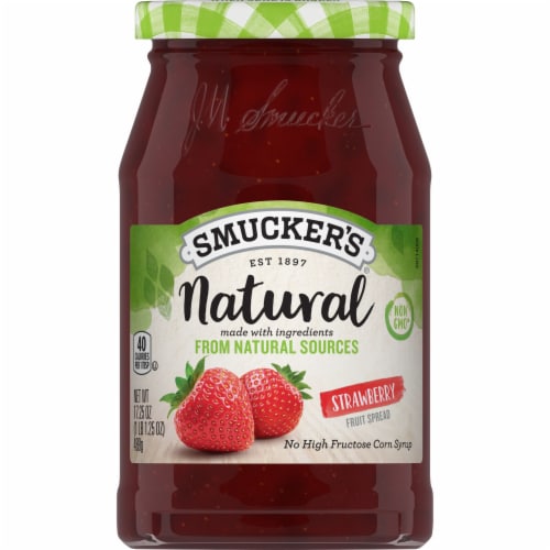 Smucker's® Natural Strawberry Fruit Spread Perspective: front