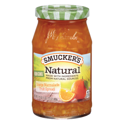 Smucker's Natural Orange Marmalade Fruit Spread Perspective: front