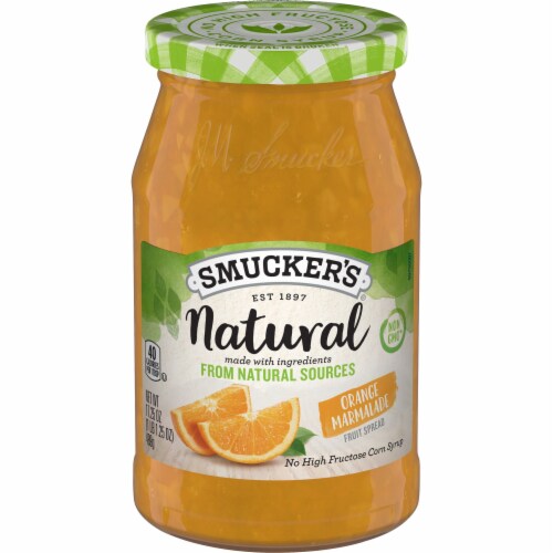 Smucker's Natural Orange Marmalade Fruit Spread Perspective: front