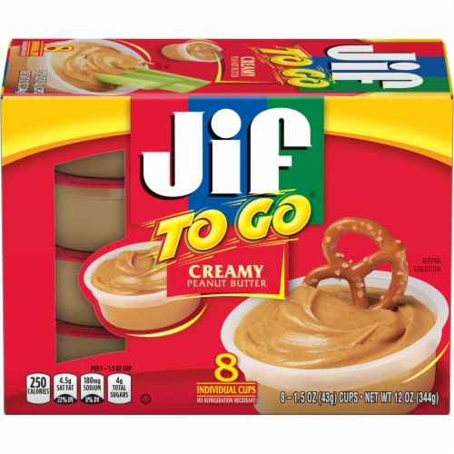 Jif To Go® Creamy Peanut Butter Cups Perspective: front