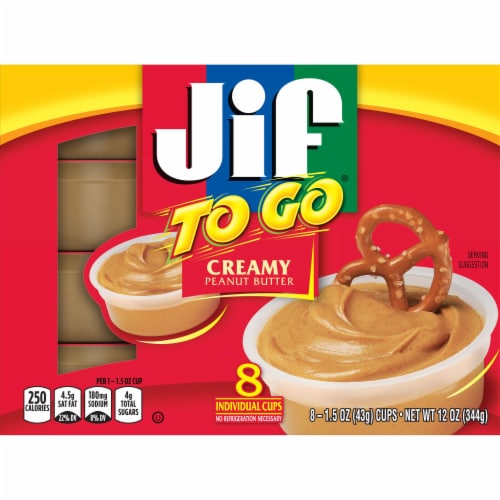 Jif To Go® Creamy Peanut Butter Cups Perspective: front