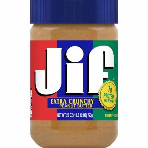 Jif Extra Crunchy Peanut Butter Perspective: front
