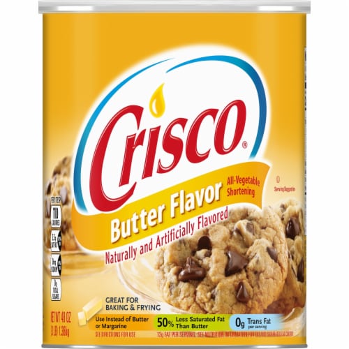 Crisco® Butter Flavor All-Vegetable Shortening Perspective: front