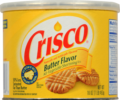 Crisco® Butter Flavor All-Vegetable Shortening Perspective: front