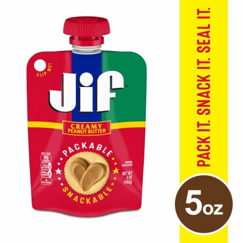 Jif Portable Squeeze Creamy Peanut Butter Perspective: front