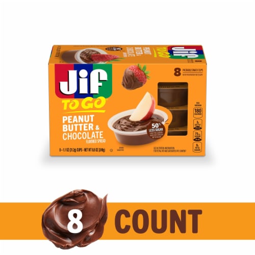 Jif To Go Peanut Butter & Chocolate Flavored Spread Perspective: front