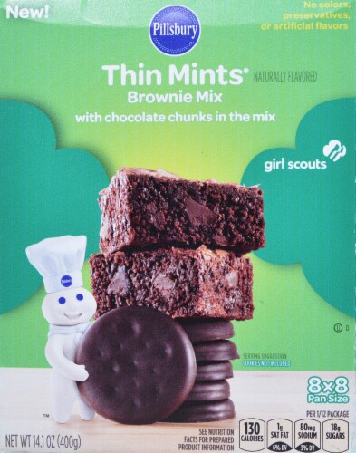 Pillsbury Girl Scout Thin Mint Brownie Mix Perspective: front