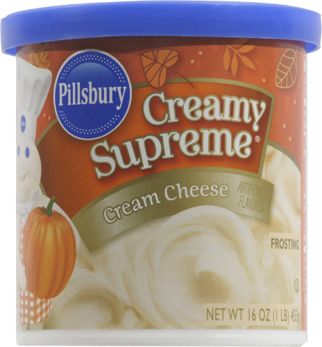 Pillsbury Creamy Supreme Cream Cheese Frosting Perspective: front
