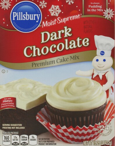 Pillsbury Dark Chocolate Cake Mix Perspective: front