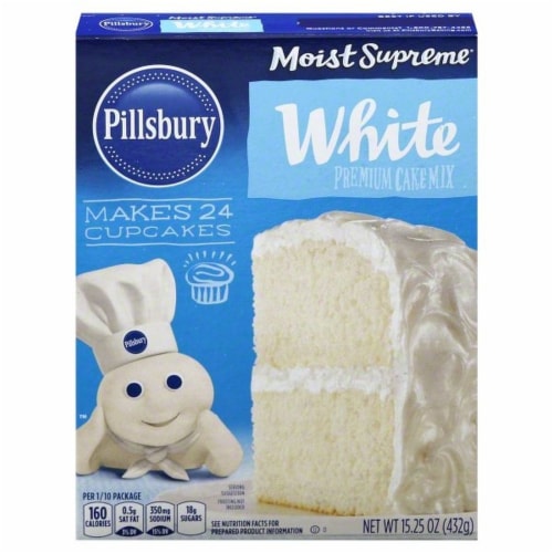 Pillsbury Moist Supreme White Cake Mix Perspective: front