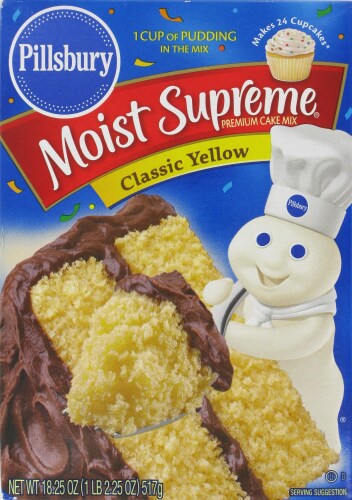 Pillsbury Moist Supreme Classic Yellow Cake Mix Perspective: front
