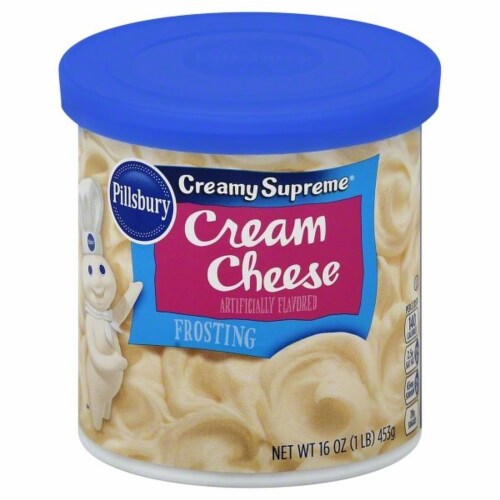 Pillsbury Creamy Supreme Cream Cheese Frosting Perspective: front