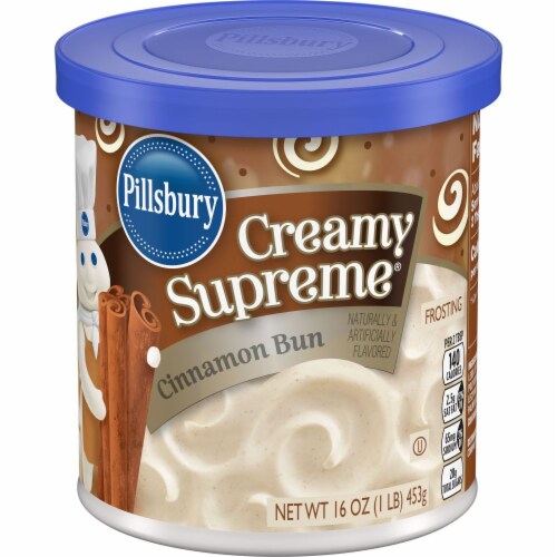 Pillsbury Creamy Supreme Cinnamon Bun Frosting Perspective: front