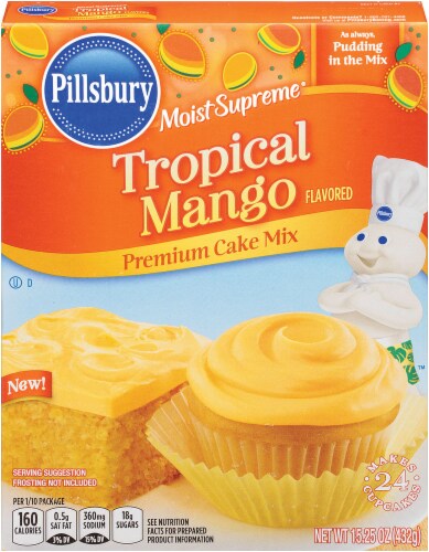 Pillsbury Tropical Mango Cake Mix Perspective: front