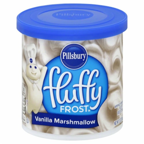 Pillsbury Fluffy Vanilla Marshmallow Frosting Perspective: front