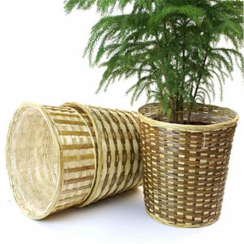 Party Goods 72939 Bamboo Pot Cover Perspective: front