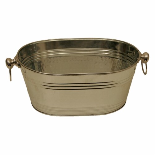 Wald Imports 3636 14 in. Polished Silver Beverage Oval Bucket Perspective: front